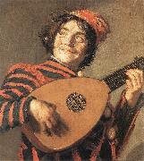 HALS, Frans Buffoon Playing a Lute oil painting artist